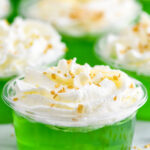 Close up photo of Lucky Leprechaun Jello Shots