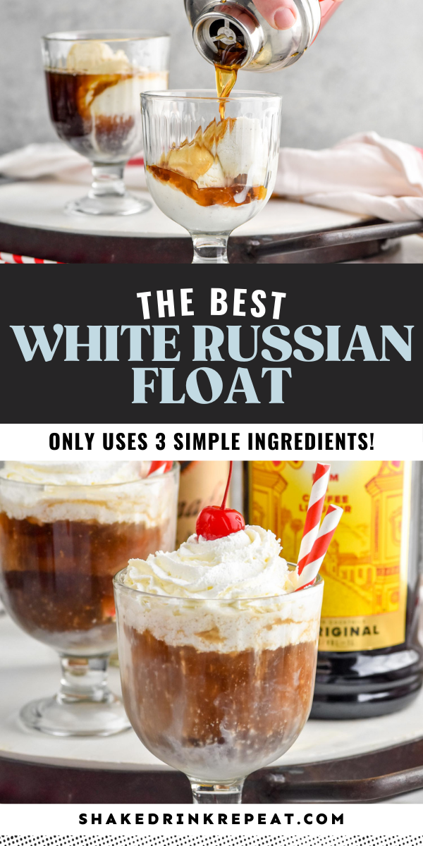 White Russian Float Shake Drink Repeat