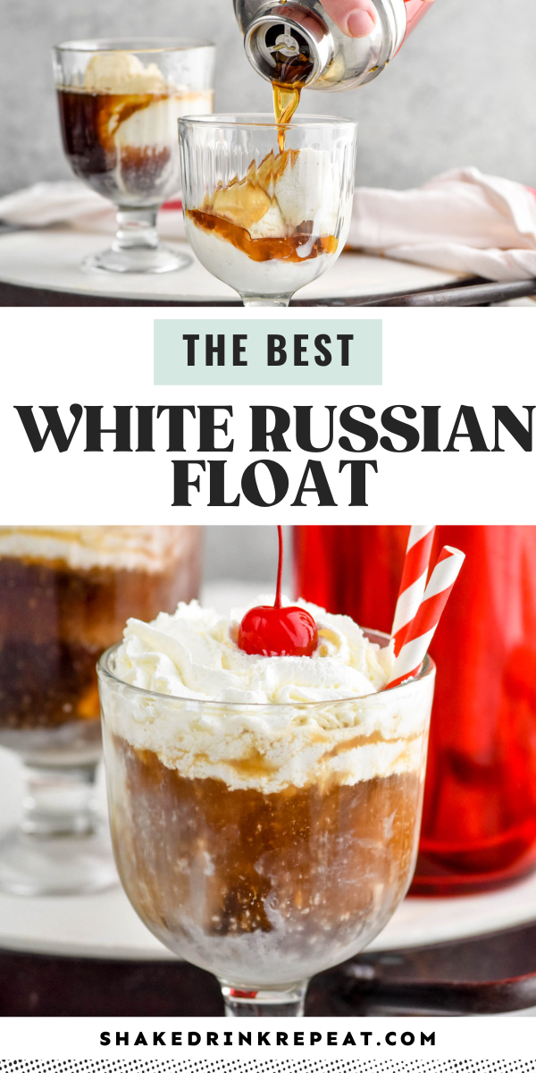 White Russian Float Shake Drink Repeat
