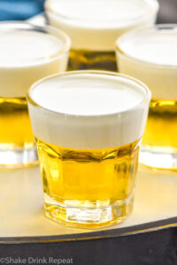 Side view of Mini Beer Shots