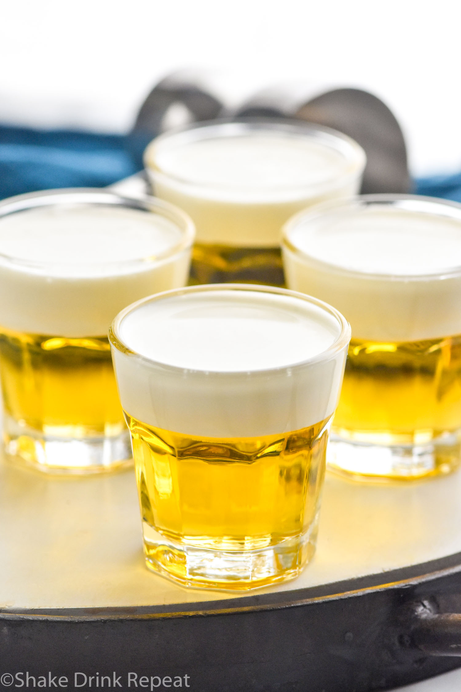 Mini beer shot shake drink repeat