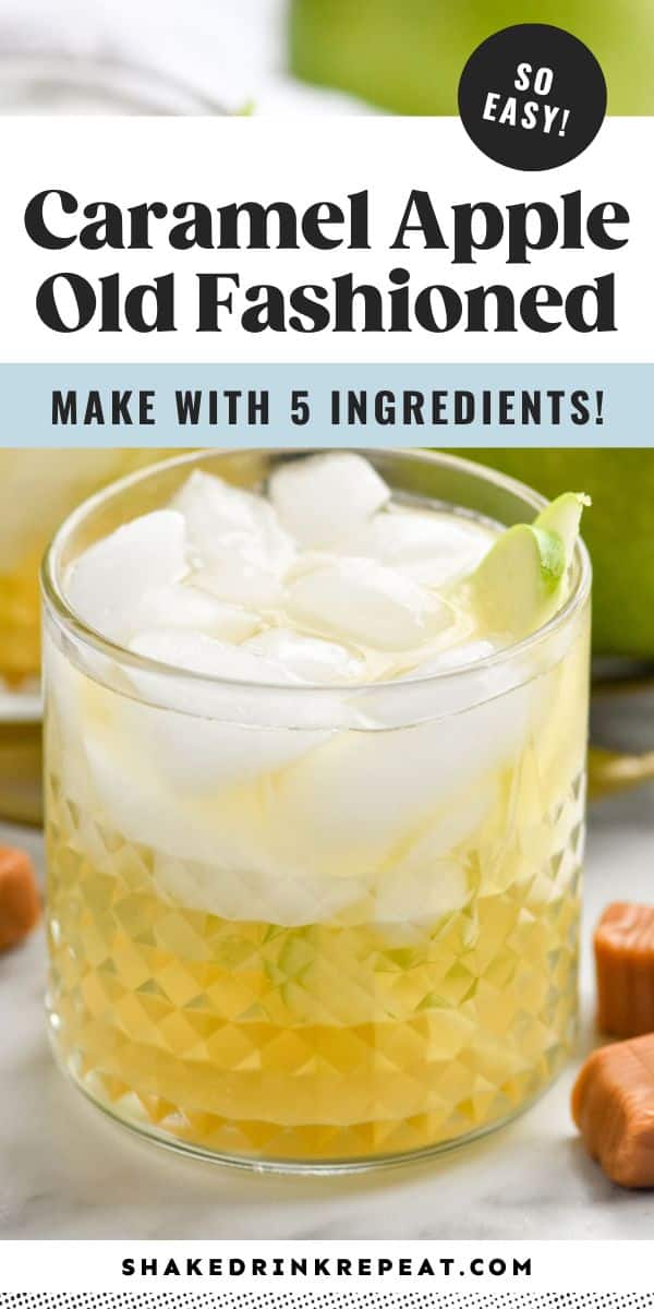 Caramel Apple Old Fashioned Shake Drink Repeat